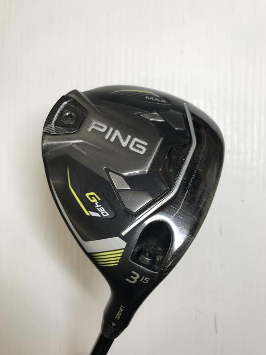 【中古】ピン G430 MAX フェアウェイウッド 3W 15° Rフレックス 43.0インチ ヘッドカバーあり ALTA J CB BLACK Cランク 右利き用 PING ゴルフクラブ G430マックス ゴルフドゥ ゴルフ用品 GOLF DO 中古ゴル