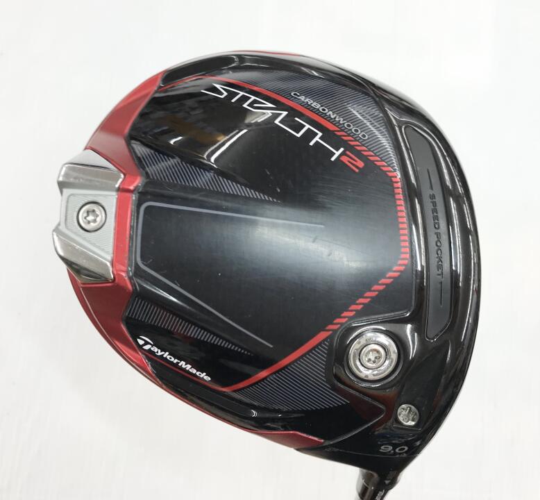 【中古】テーラーメイド STEALTH2 ドライバー 9° Sフレックス 46.0インチ ヘッドカバーあり KUROKAGE60G リシャフト品 Dランク 右利き用 Taylormade ゴルフクラブ ステルス2 ゴルフドゥ ゴルフ用品 GOLF