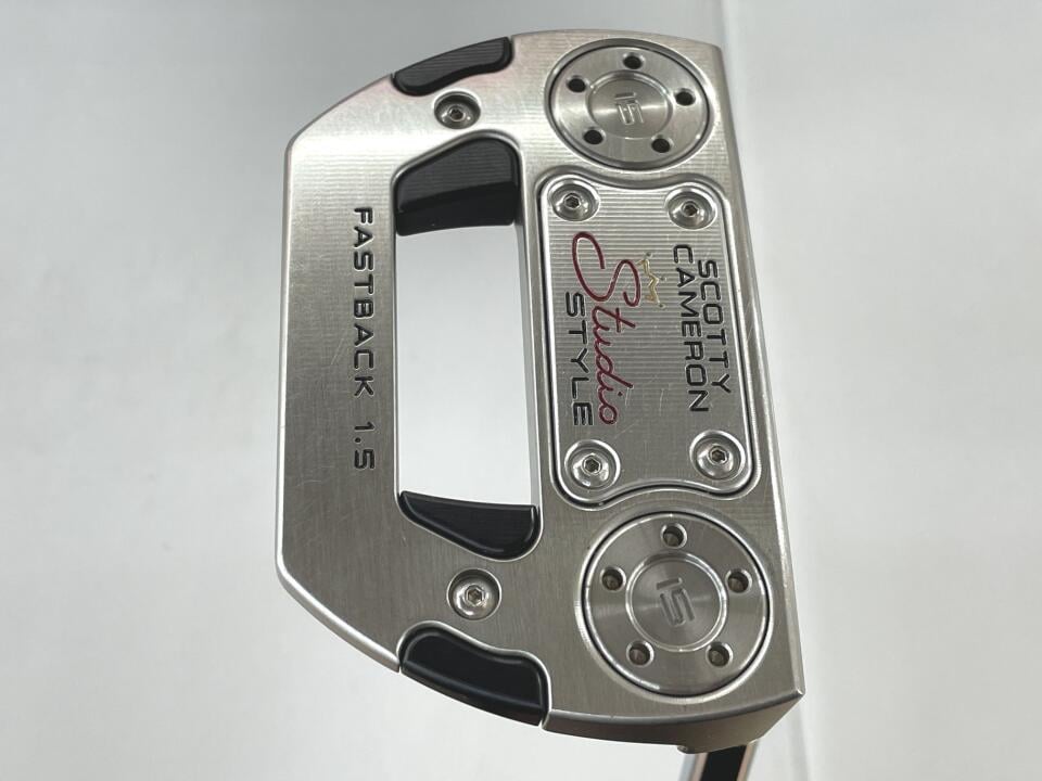 【中古】タイトリスト SC STUDIO STYLE FASTBACK 1.5 パター 34.0インチ オリジナルスチール Cランク 右利き用 Titleist ゴルフクラブ スコッティキャメロン スタジオスタイル ゴルフドゥ ゴルフ用品 GOL