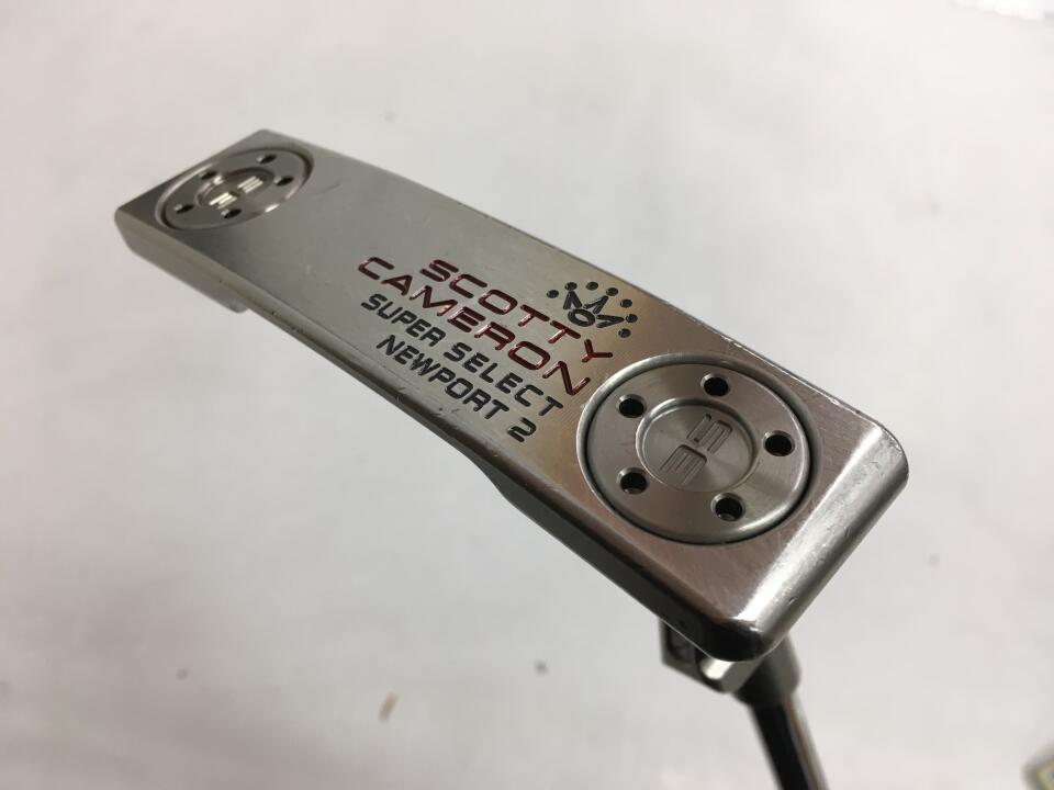 【中古】タイトリスト SC SUPER SELECT NEWPORT 2 パター 34.0インチ オリジナルスチール Cランク 右利き用 Titleist ゴルフクラブ スコッティキャメロン スーパーセレクト ニューポート2 ゴルフドゥ