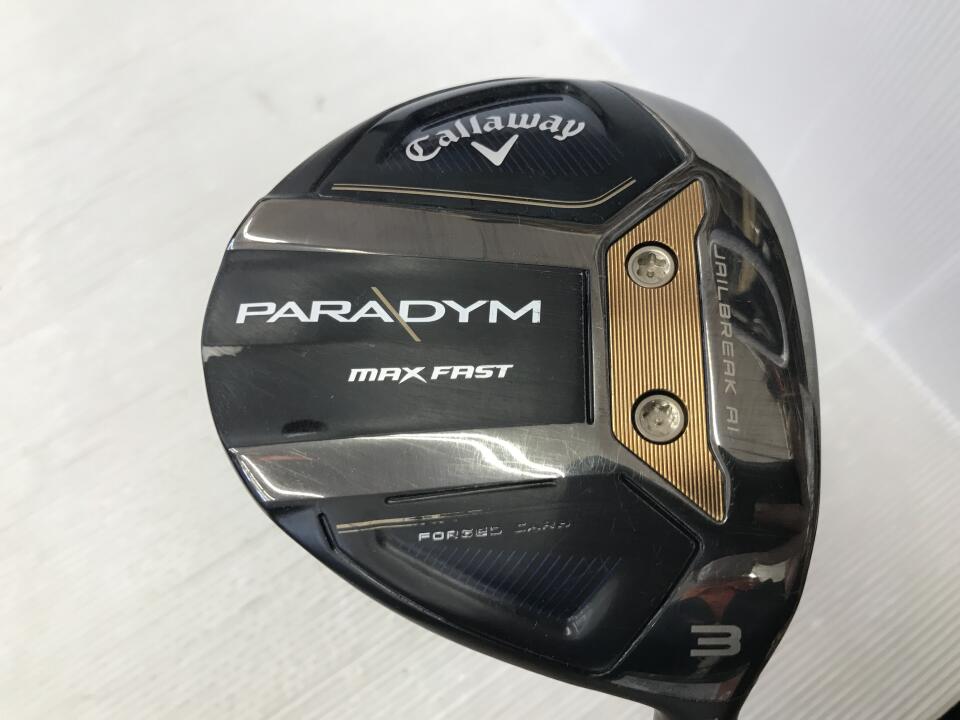 【中古】キャロウェイ PARADYM MAX FAST フェアウェイウッド 3W 16° PLUSフレックス 43.0インチ ヘッドカバーあり AIRSPEEDER リシャフト品 Cランク 右利き用 Callaway ゴルフクラブ パラダイムマックスフ