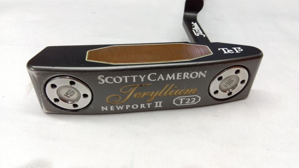 【中古】タイトリスト SC Teryllium T22 NEWPORT 2 パター 34.0インチ ヘッドカバーあり オリジナルスチール Cランク 右利き用 Titleist ゴルフクラブ スコッティキャメロン トレリウム ゴルフドゥ ゴ｜ゴルフ ドゥ 中古クラブ店