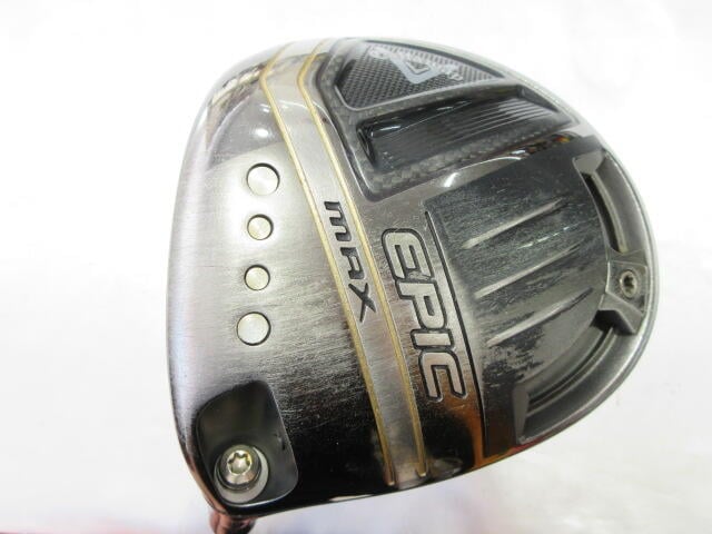 【中古】キャロウェイ EPIC MAX STAR US ドライバー 10.5° Sフレックス 45.75インチ ATTAS SPEED SERIES 30 リシャフト品 Dランク 左利き用 Callaway ゴルフクラブ エピックマックススター ゴルフドゥ ゴルフ