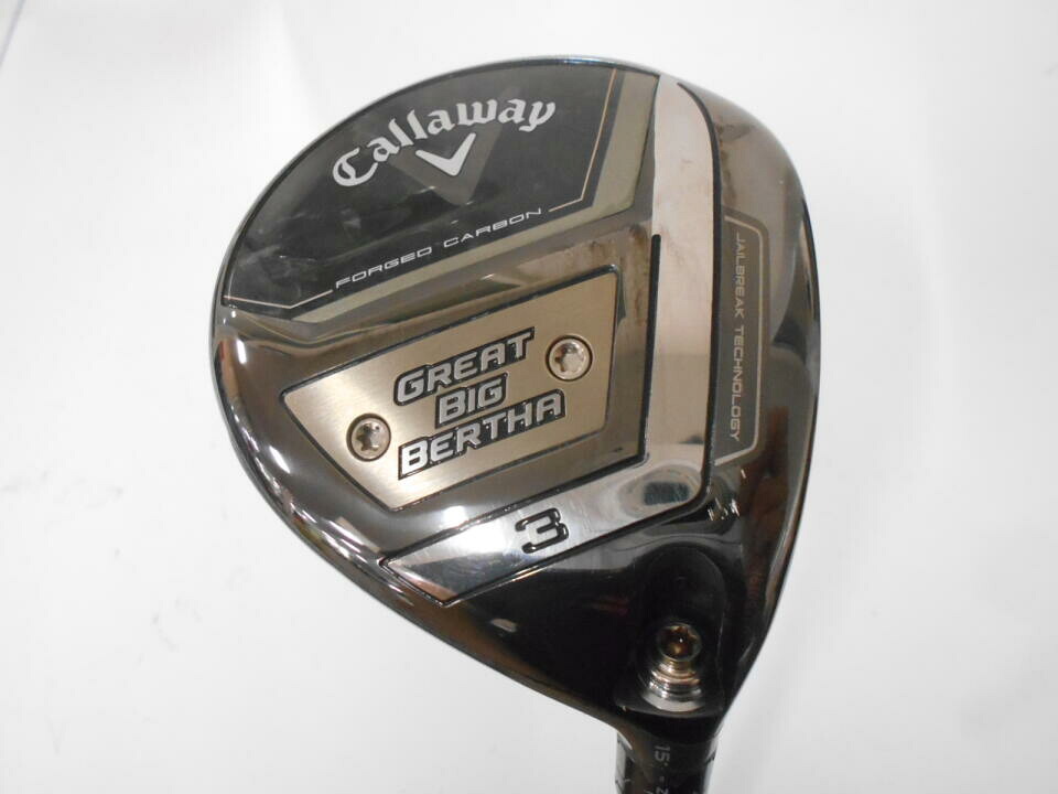 【中古】キャロウェイ GREAT BIG BERTHA 2023 フェアウェイウッド 3W 15° Sフレックス 43.0インチ ヘッドカバーあり VENYAS ブル-　６ リシャフト品 Cランク 右利き用 Callaway ゴルフクラブ ゴルフドゥ