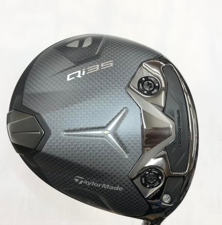 【中古】テーラーメイド Qi35 LS ドライバー 9° Sフレックス 45.25インチ ヘッドカバーあり ツアーAD DI-5 BLACKカスタム品 リシャフト品 Aランク 右利き用 Taylormade ゴルフクラブ ゴルフドゥ ゴルフ