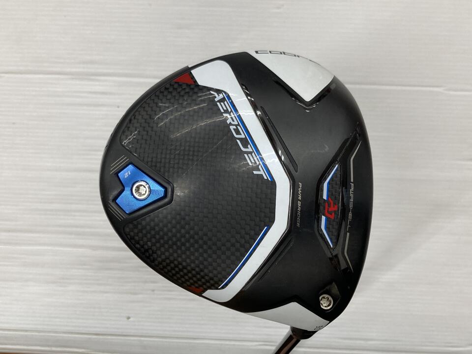 【中古】コブラ AEROJET ドライバー 9° Sフレックス 45.0インチ ヘッドカバーあり ツアーAD　CQ-6 リシャフト品 Cランク 右利き用 COBRA ゴルフクラブ エアロジェット ゴルフドゥ ゴルフ用品 GOLF DO