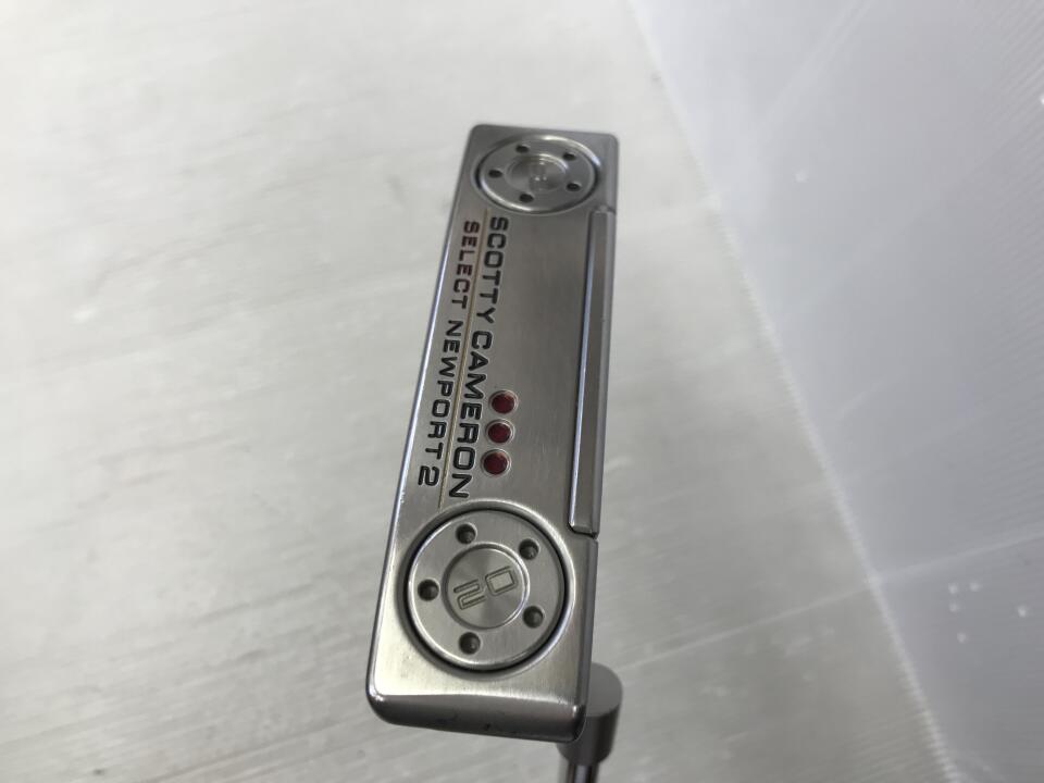 【中古】タイトリスト SC SELECT NEWPORT 2 2018 パター 33.0インチ ヘッドカバーあり オリジナルスチール Cランク 右利き用 Titleist ゴルフクラブ スコッティキャメロン セレクト ニューポート2 ゴル