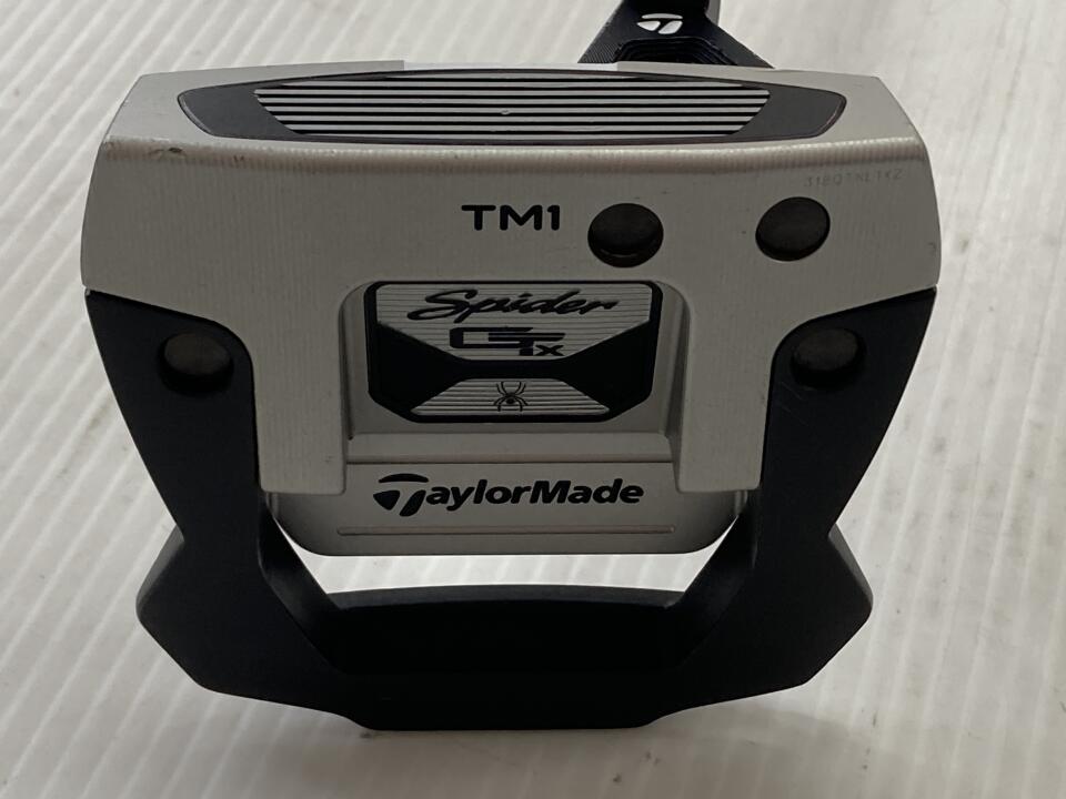 【中古】テーラーメイド Spider GTx SILVER TRUSS TM1 パター 34.0インチ ヘッドカバーあり オリジナルスチール Dランク 右利き用 Taylormade ゴルフクラブ ゴルフドゥ ゴルフ用品 GOLF DO 中古ゴルフクラ