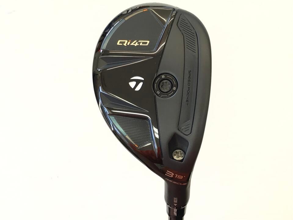【中古】テーラーメイド Qi4D ユーティリティ 19° Sフレックス 40.25インチ ヘッドカバーあり REAX 65 (Qi4D) Bランク 右利き用 Taylormade ゴルフクラブ ゴルフドゥ ゴルフ用品 GOLF DO 中古ゴルフクラ