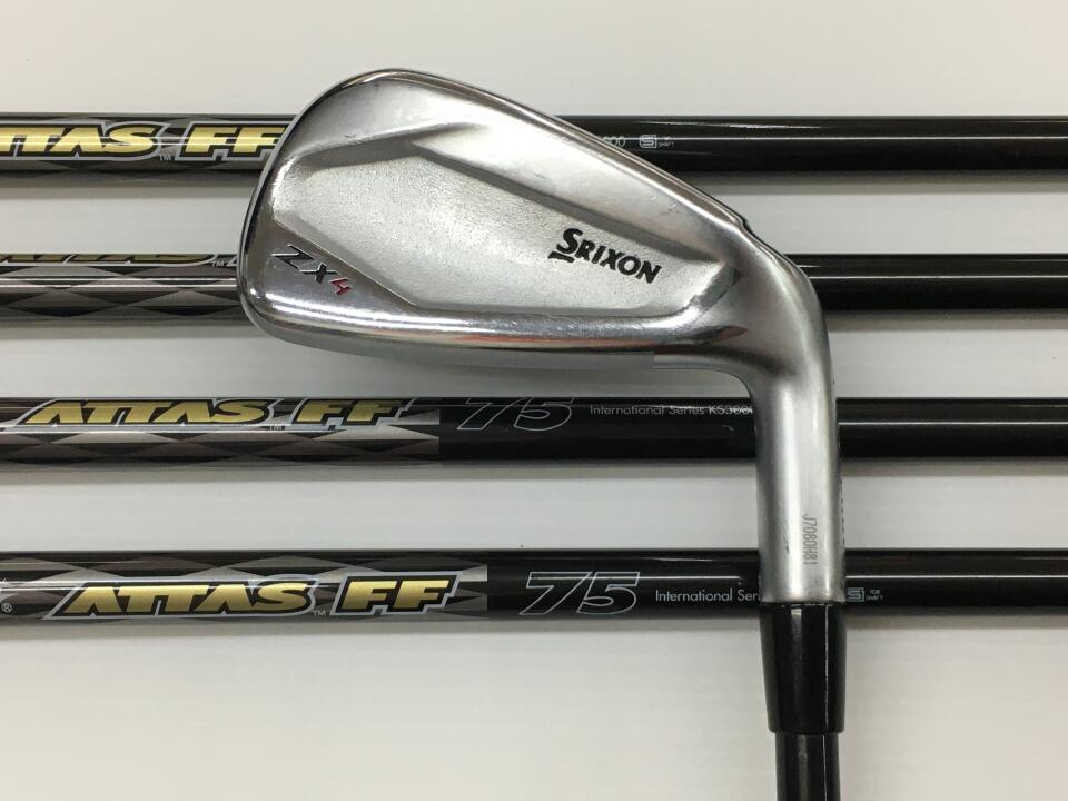 【中古】ダンロップ SRIXON ZX4 アイアンセット 37.75インチ ATTAS FF IRON 75 リシャフト品 Cランク 右利き用 DUNLOP ゴルフクラブ スリクソンZX4 ゴルフドゥ ゴルフ用品 GOLF DO 中古ゴルフクラブ