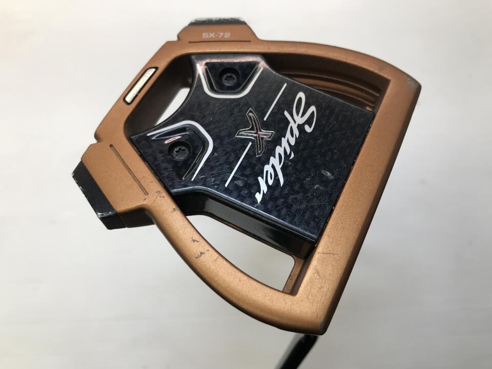 【中古】テーラーメイド Spider X COPPER/WHITE SINGLE BEND パター 34.0インチ オリジナルスチール Dランク 右利き用 Taylormade ゴルフクラブ ゴルフドゥ ゴルフ用品 GOLF DO 中古ゴルフクラブ