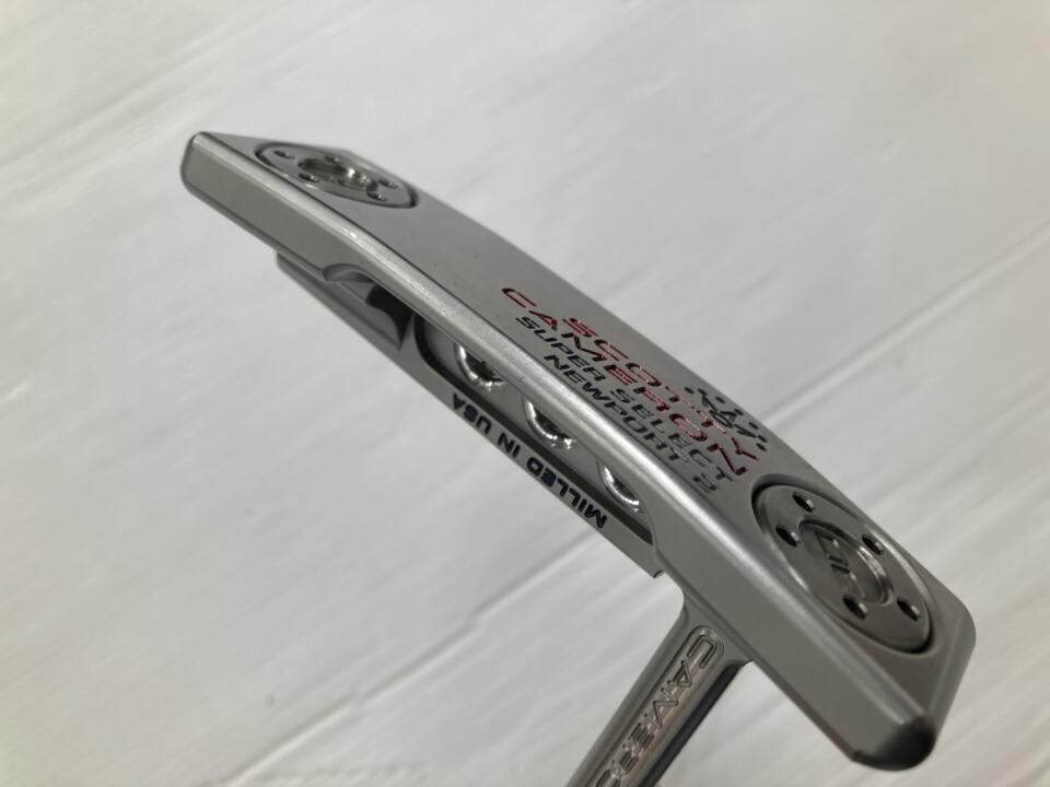 【中古】タイトリスト SC SUPER SELECT NEWPORT 2 パター 34.0インチ ヘッドカバーあり N.S.PROパター リシャフト品 Bランク 右利き用 Titleist ゴルフクラブ スコッティキャメロン スーパーセレクト ニ｜ゴルフ ドゥ 中古クラブ店