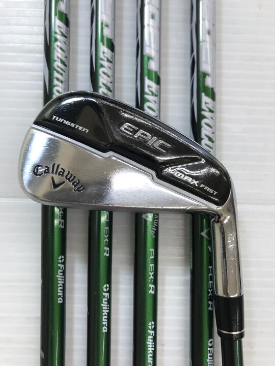 【中古】キャロウェイ EPIC MAX FAST アイアンセット Rフレックス 37.5インチ Speeder EVOLUTION for Callaway Cランク 右利き用 Callaway ゴルフクラブ エピックマックスファスト ゴルフドゥ ゴルフ用品 GOLF 38,337円