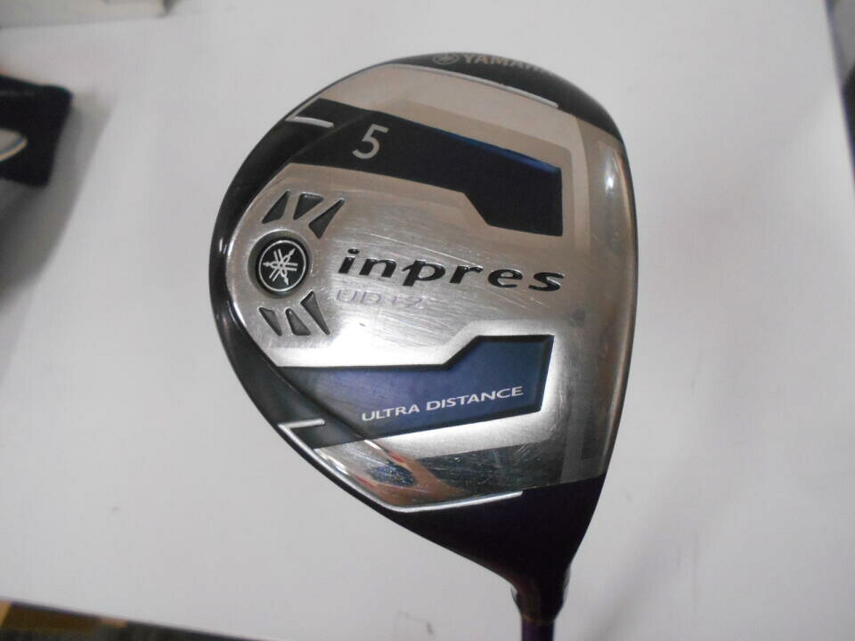 【中古】ヤマハ inpres UD+2 フェアウェイウッド 5W 17° SRフレックス 42.75インチ ヘッドカバーあり TMX-417F Dランク 右利き用 YAMAHA ゴルフクラブ ゴルフドゥ ゴルフ用品 GOLF DO 中古ゴルフクラブ