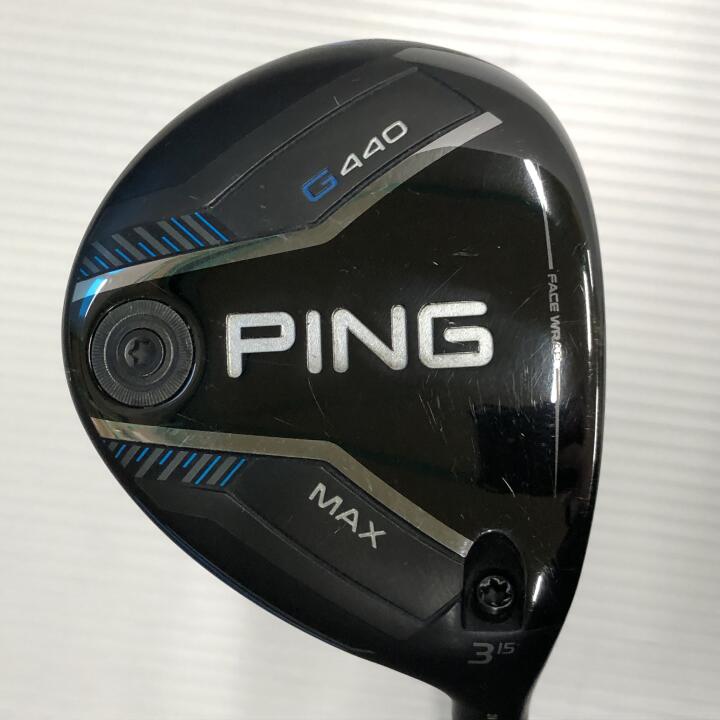 【中古】ピン G440 MAX フェアウェイウッド 3W 15° Sフレックス 43.0インチ ヘッドカバーあり ALTA J CB BLUE Cランク 右利き用 PING ゴルフクラブ G440マックス ゴルフドゥ ゴルフ用品 GOLF DO 中古ゴルフ