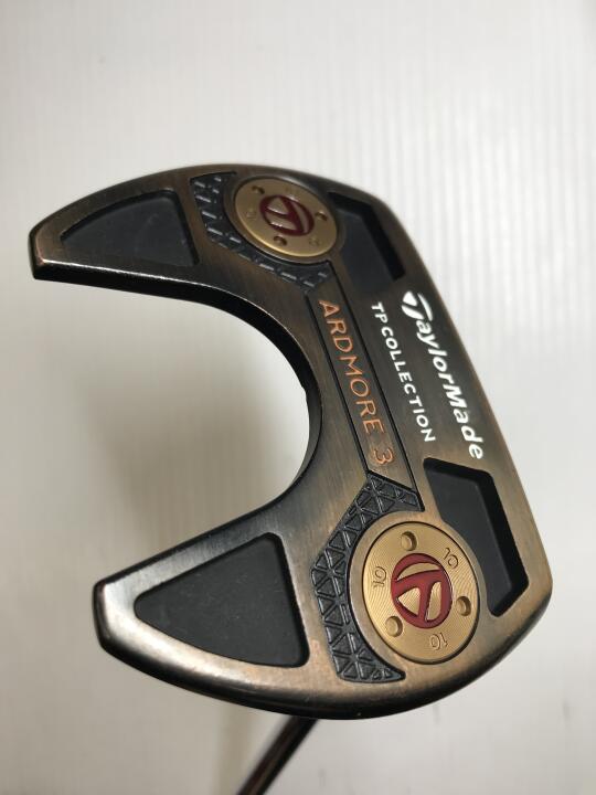 【中古】テーラーメイド TP COLLECTION BLACK COPPER ARDMORE 3 パター 33.0インチ ヘッドカバーあり オリジナルスチール(SS GTR1.0ｸﾞﾘｯﾌﾟ) Cランク 右利き用 Taylormade ゴルフクラブ ゴルフドゥ ゴル