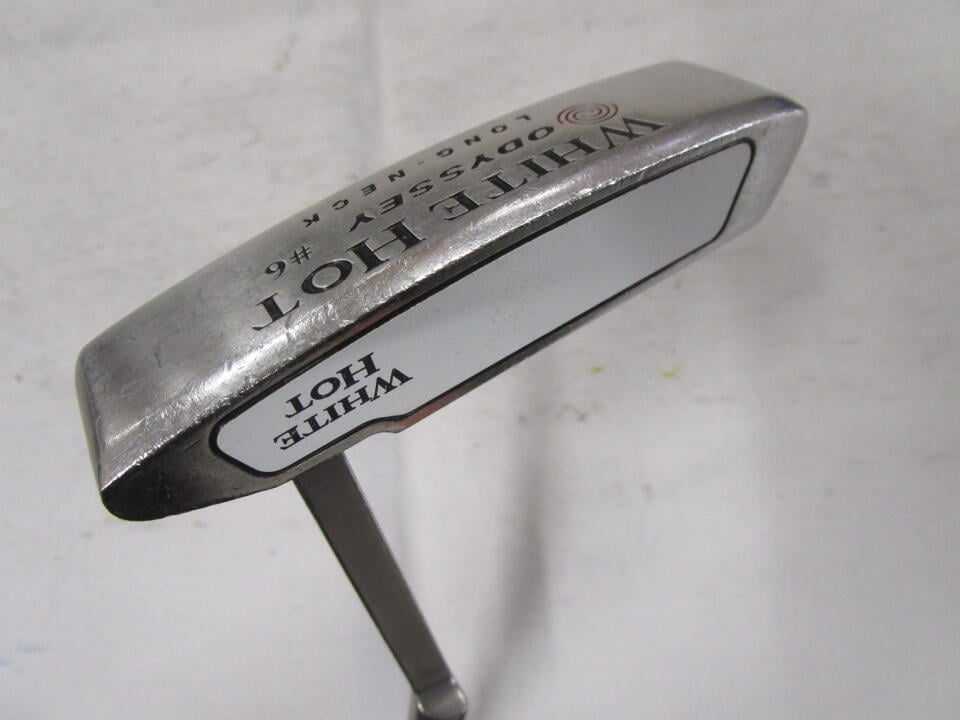 【中古】オデッセイ ホワイト ホット#6ロングネック パター 34.0インチ ヘッドカバーあり シャフトにやや点錆あり リシャフト品 Dランク 右利き用 ODYSSEY ゴルフクラブ ゴルフドゥ ゴルフ用品
