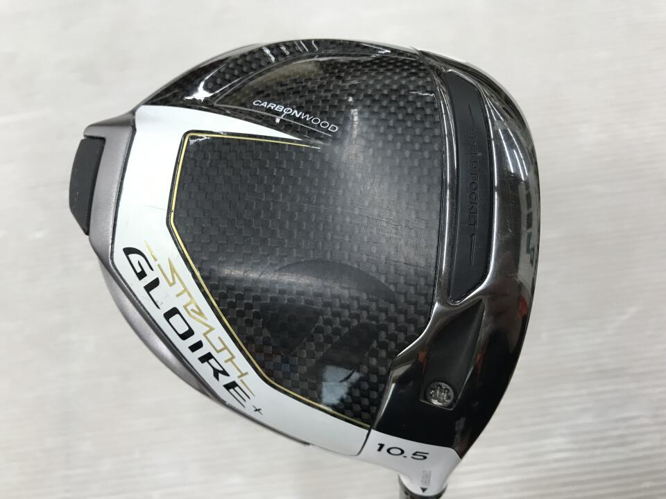 【中古】テーラーメイド STEALTH GLOIRE+ ドライバー 10.5° SRフレックス 45.25インチ ヘッドカバーあり ディアマナ　TM 50Qi35純正シャフト リシャフト品 Cランク 右利き用 Taylormade ゴルフクラブ ス