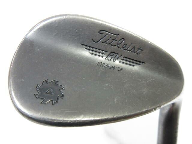 【中古】タイトリスト VOKEY SM7 JET BLACK ウェッジ 56° S200フレックス 35.25インチ ﾀﾞｲﾅﾐｯｸｺﾞｰﾙﾄﾞﾂｱｰｲｼｭ リシャフト品 Dランク 右利き用 Titleist ゴルフクラブ ボーケイSM7ジェ