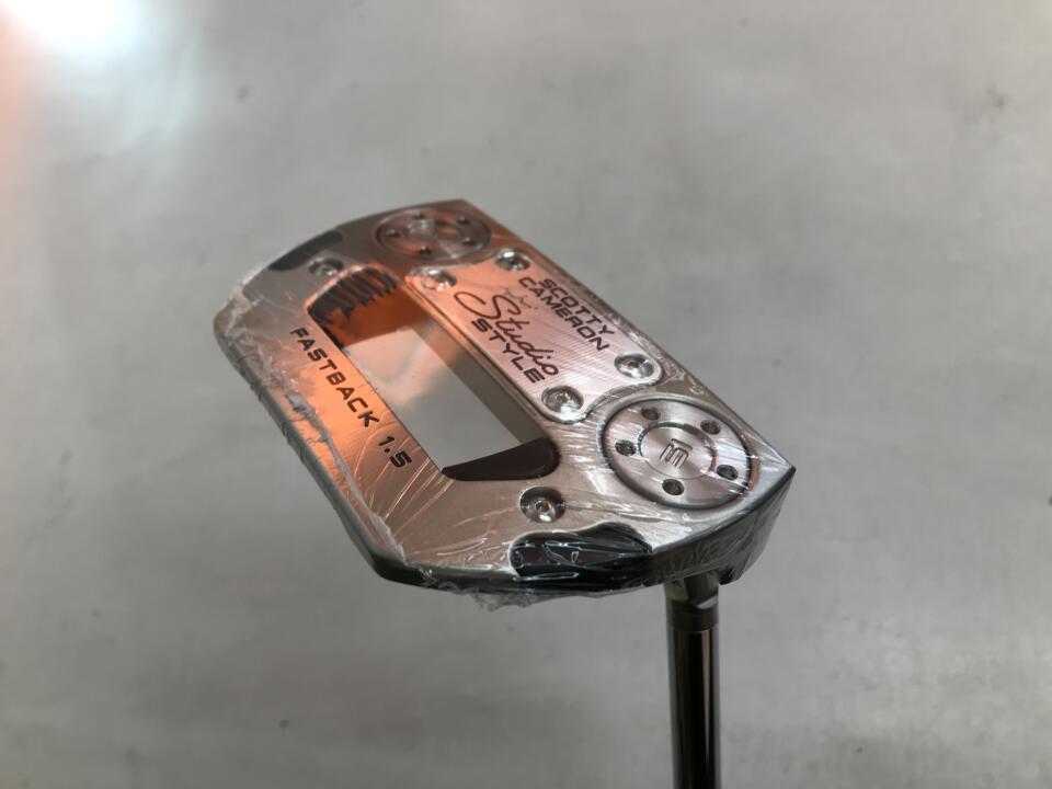 【中古】タイトリスト SC STUDIO STYLE FASTBACK 1.5 パター 34.0インチ ヘッドカバーあり オリジナルスチール Sランク 右利き用 Titleist ゴルフクラブ スコッティキャメロン スタジオスタイル ゴルフ