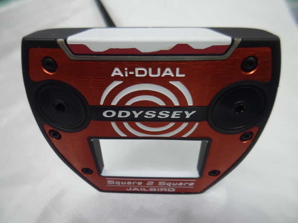 【中古】オデッセイ Square 2 Square TRI-HOT JAILBIRD パター 35.0インチ ヘッドカバーあり オリジナルスチール Bランク 左利き用 ODYSSEY ゴルフクラブ ゴルフドゥ ゴルフ用品 GOLF DO 中古ゴルフクラブ