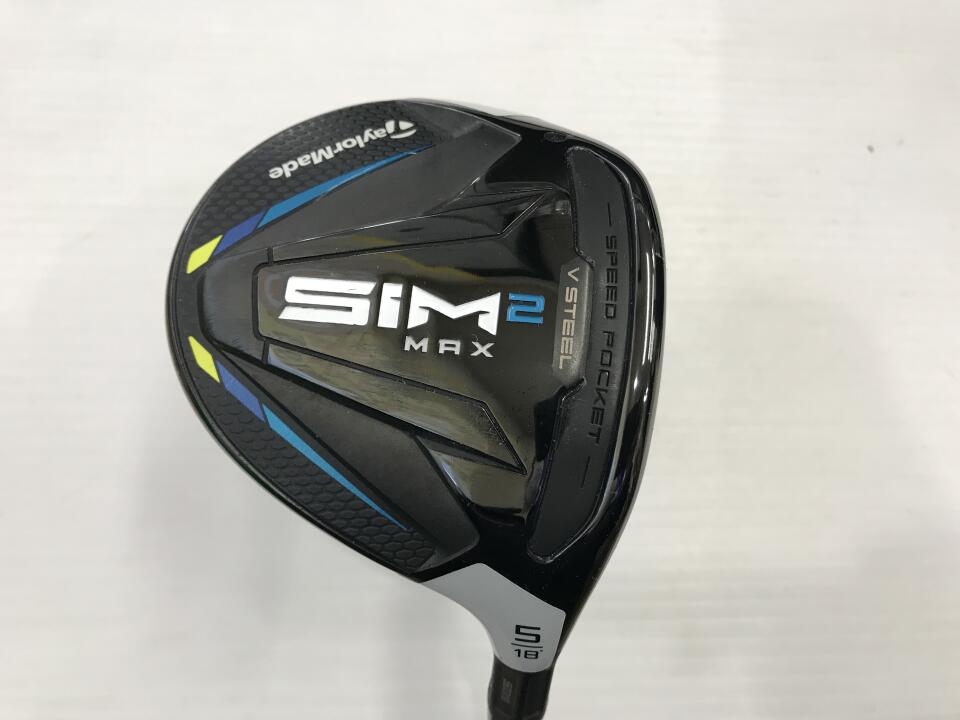 【中古】テーラーメイド SIM2 MAX フェアウェイウッド 5W 18° Sフレックス 42.25インチ ヘッドカバーあり TENSEI BLUE TM50(SIM2) Cランク 右利き用 Taylormade ゴルフクラブ シム2マックス ゴルフドゥ ゴル