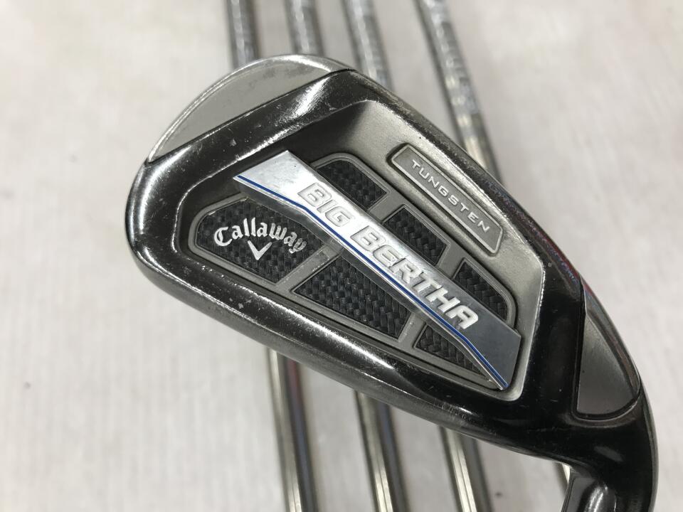 【中古】キャロウェイ BIG BERTHA OS US アイアンセット 25° F1フレックス 37.25インチ UST recoil 450 リシャフト品 Dランク 右利き用 Callaway ゴルフクラブ ゴルフドゥ ゴルフ用品 GOLF DO 中古ゴルフクラ
