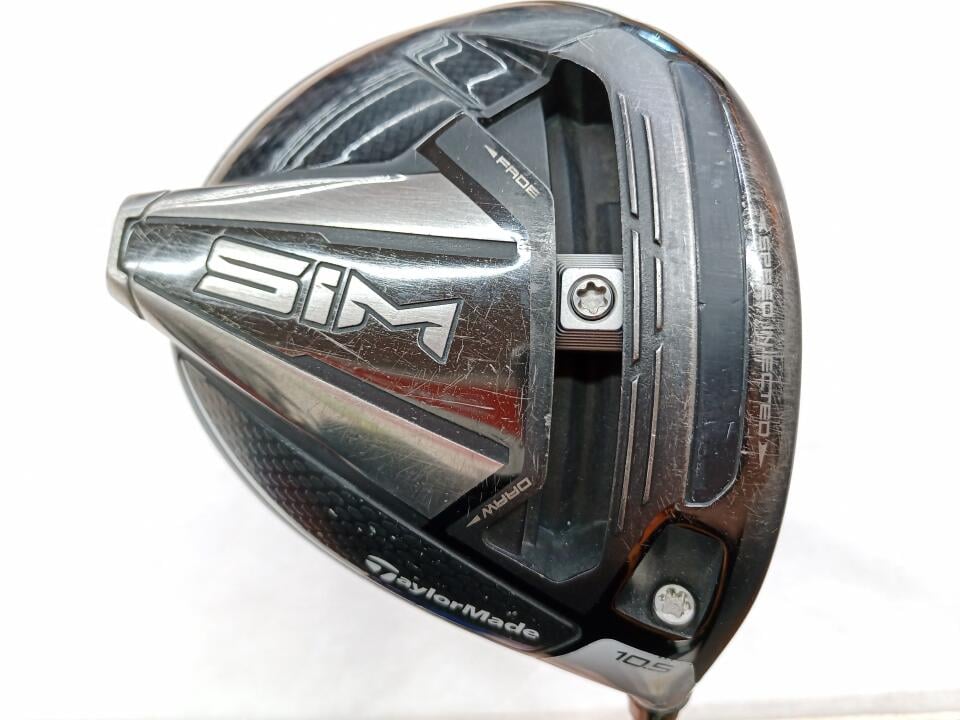 【中古】テーラーメイド SIM ドライバー 10.5° Sフレックス 45.75インチ ヘッドカバーあり TENSEI BLUE TM50 リシャフト品 Dランク 右利き用 Taylormade ゴルフクラブ シム ゴルフドゥ ゴルフ用品 GOLF DO