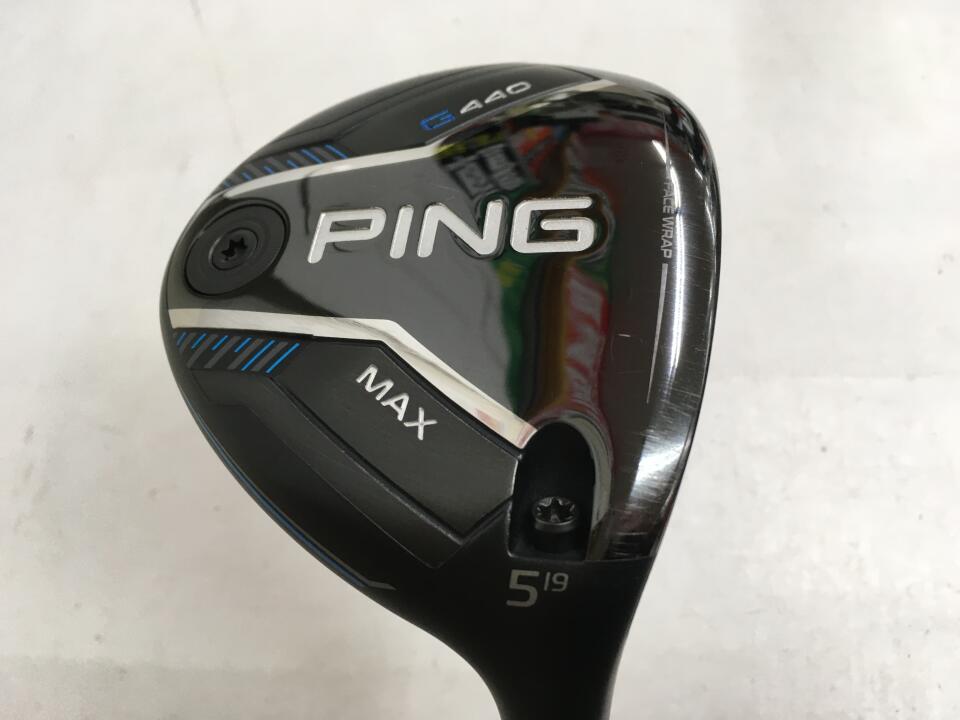 【中古】ピン G440 MAX フェアウェイウッド 5W 19° Sフレックス 42.25インチ ヘッドカバーあり TOUR 2.0 CHROME 75 Cランク 右利き用 PING ゴルフクラブ G440マックス ゴルフドゥ ゴルフ用品 GOLF DO 中古ゴ