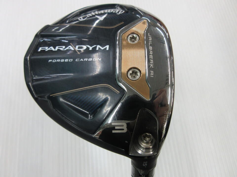 【中古】キャロウェイ PARADYM フェアウェイウッド 3W 15° Sフレックス 43.0インチ ヘッドカバーあり ディアマナ GT60 Cランク 右利き用 Callaway ゴルフクラブ パラダイム ゴルフドゥ ゴルフ用品 GOL