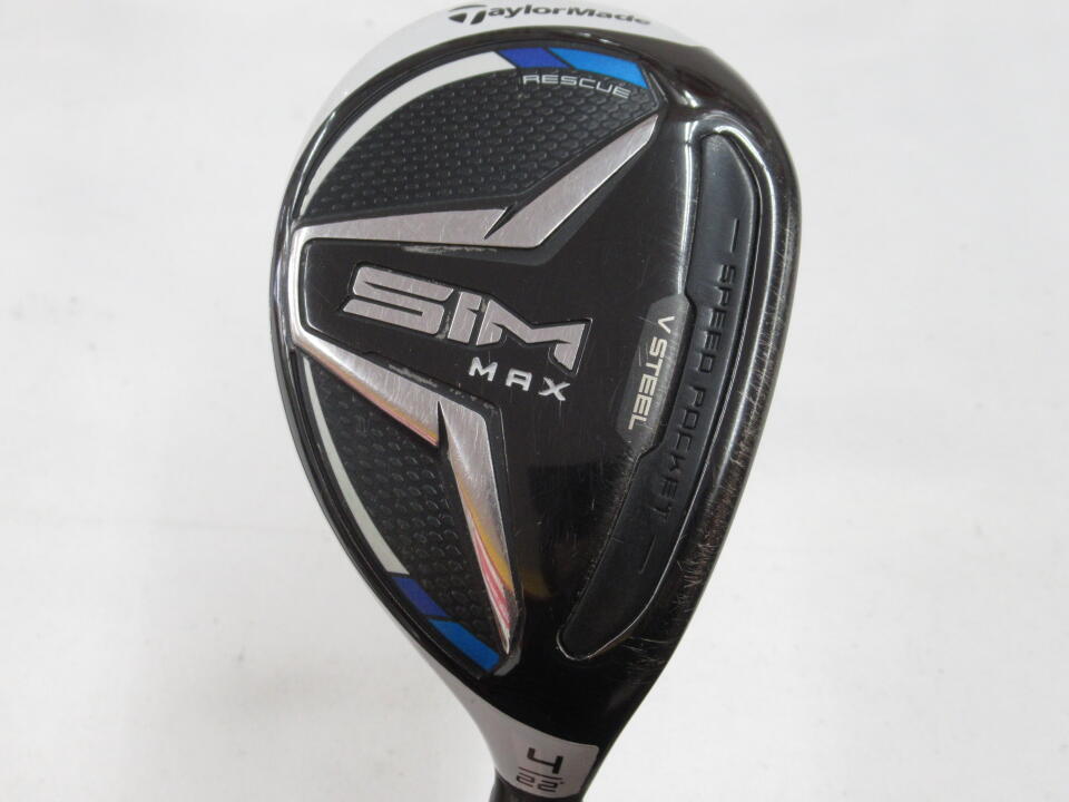 【中古】テーラーメイド SIM MAX ユーティリティ 22° Sフレックス 39.75インチ ヘッドカバーあり TENSEI BLUE TM60 Dランク 右利き用 Taylormade ゴルフクラブ シムマックス ゴルフドゥ ゴルフ用品 GOLF DO