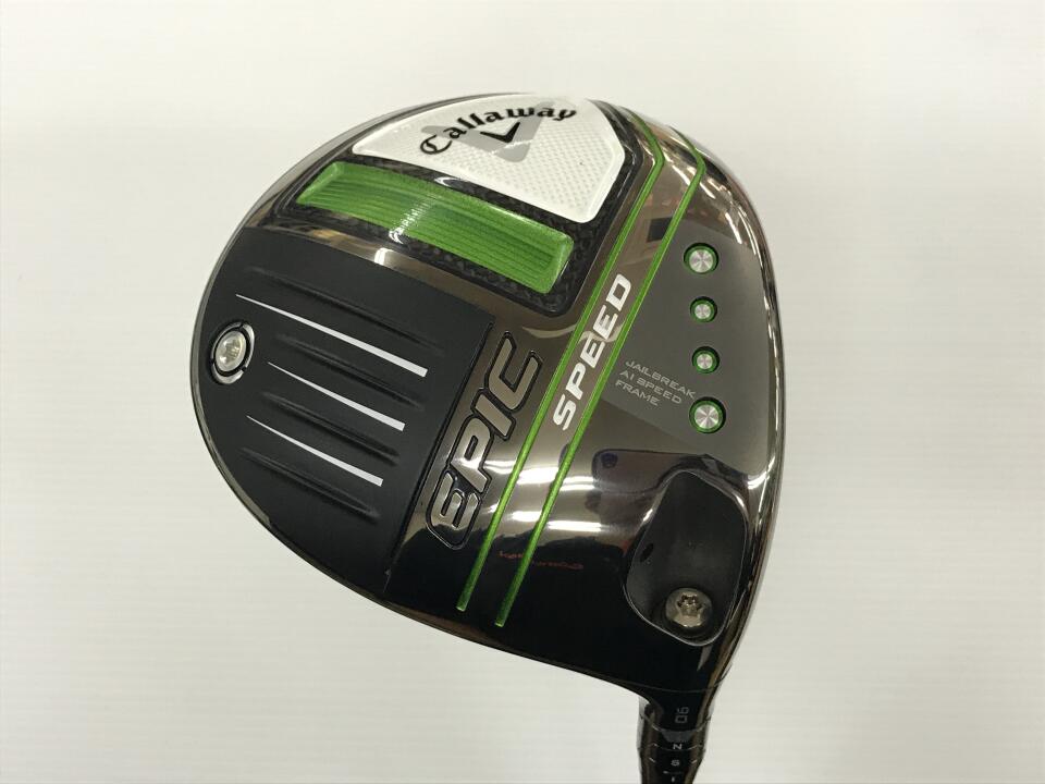 【中古】キャロウェイ EPIC SPEED ドライバー 9° Sフレックス 45.25インチ ヘッドカバーあり SPEEDER NX60 リシャフト品 Bランク 右利き用 Callaway ゴルフクラブ エピックスピード ゴルフドゥ ゴルフ
