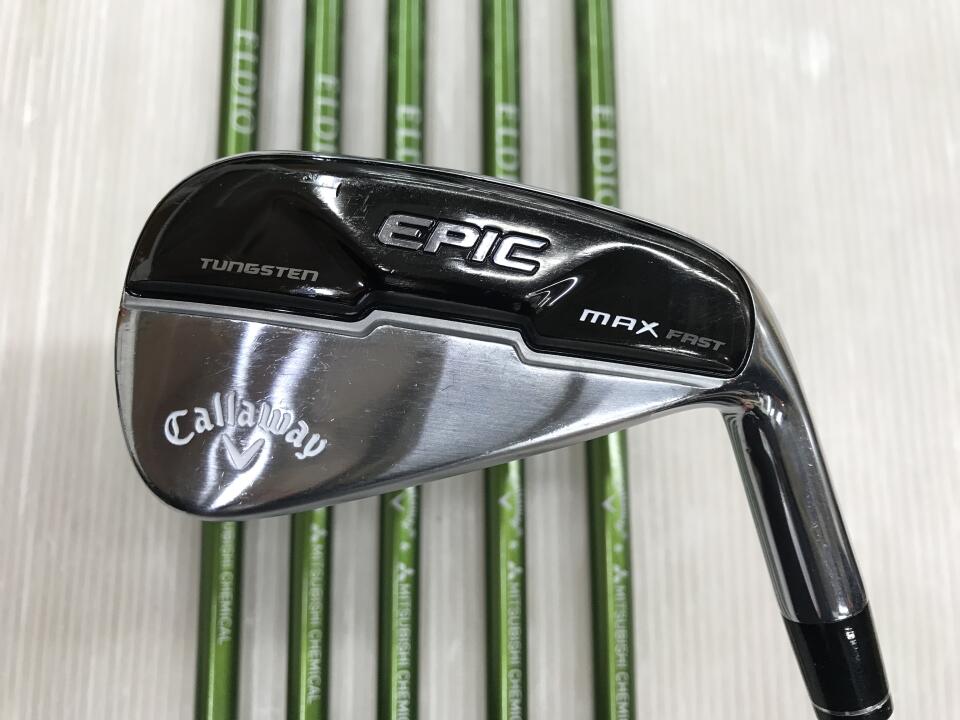 【中古】キャロウェイ EPIC MAX FAST レディス アイアンセット 30° Aフレックス 36.0インチ ELDIO for Callaway Cランク 右利き用 Callaway ゴルフクラブ エピックマックスファスト ゴルフドゥ ゴルフ用品