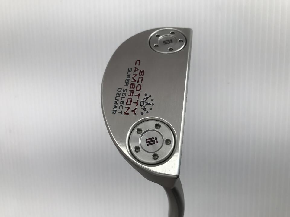 【中古】タイトリスト SC SUPER SELECT DEL MAR パター 34.0インチ ヘッドカバーあり オリジナルスチール Cランク 右利き用 Titleist ゴルフクラブ スコッティキャメロン スーパーセレクト デルマー