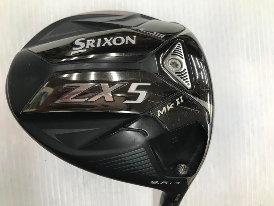【中古】ダンロップ SRIXON ZX5 Mk2 LS ドライバー 9.5° Sフレックス 45.5インチ ヘッドカバーあり ディアマナ ZF50 リシャフト品 Cランク 右利き用 DUNLOP ゴルフクラブ スリクソンZX5 MK2 LS ゴルフドゥ