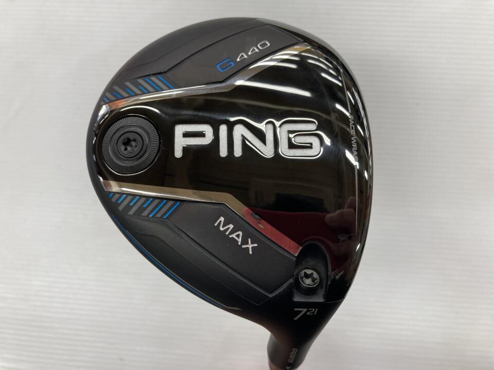 【中古】ピン G440 MAX フェアウェイウッド 7W 21° Xフレックス 41.75インチ ヘッドカバーあり Speeder NX GOLD 60 リシャフト品 Bランク 右利き用 PING ゴルフクラブ G440マックス ゴルフドゥ ゴルフ用品