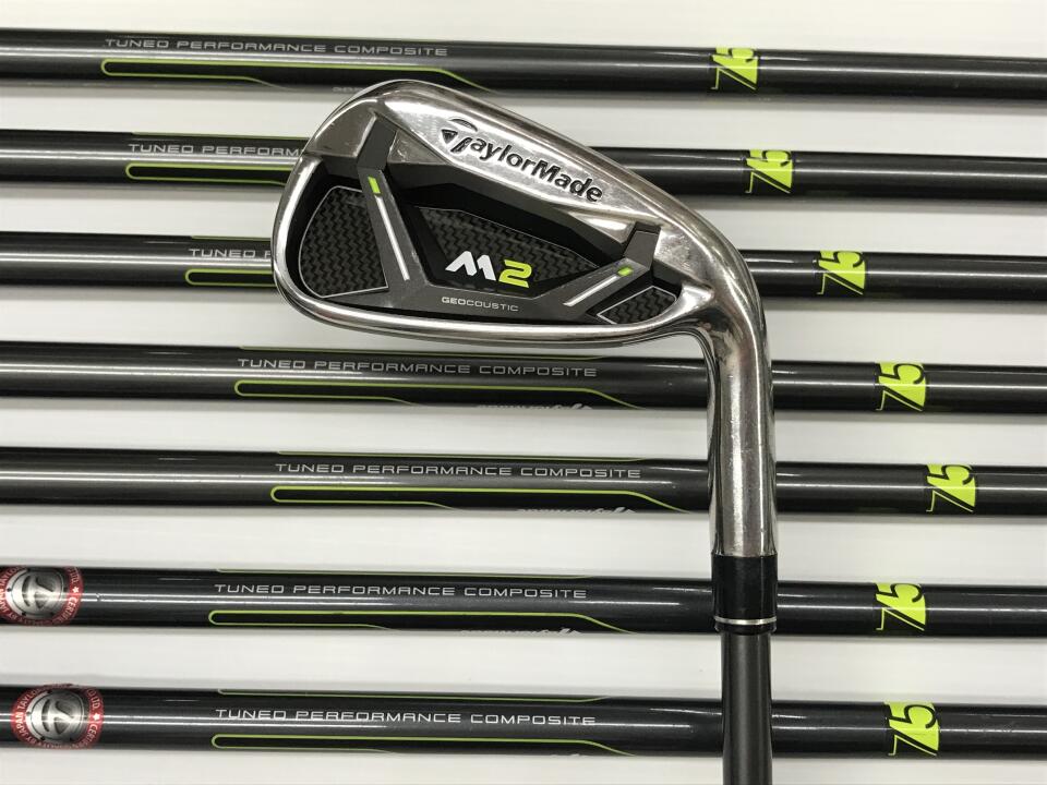 【中古】【訳あり】テーラーメイド M2 2017 US アイアンセット Sフレックス 38.5インチ REAX 75 Dランク 右利き用 Taylormade ゴルフクラブ ゴルフドゥ ゴルフ用品 GOLF DO 中古ゴルフクラブ