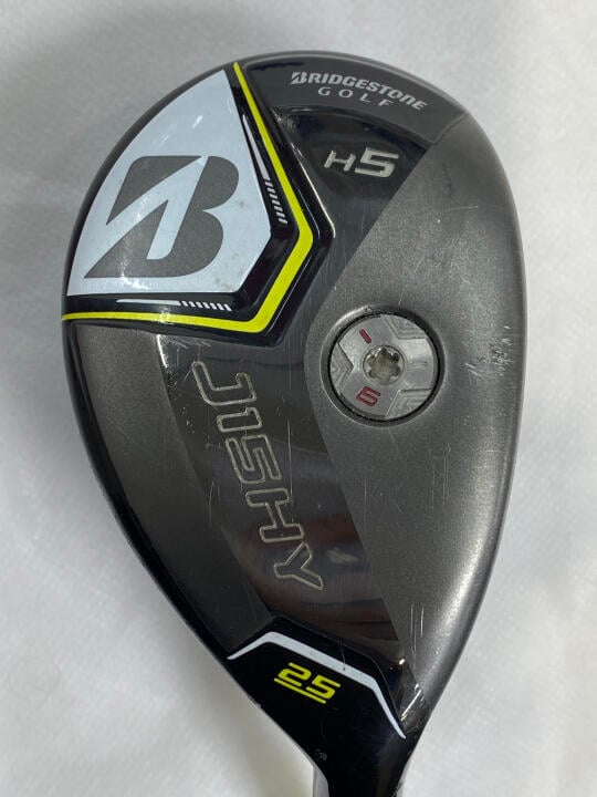 【中古】ブリヂストン J15HY Shiny Yellow ユーティリティ 25° Rフレックス 37.5インチ ツアーAD AD-50 (MTカラー） Dランク 右利き用 BRIDGESTONE ゴルフクラブ ゴルフドゥ ゴルフ用品 GOLF DO 中古ゴルフク