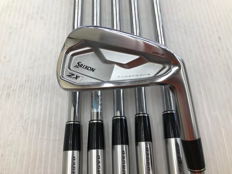 【中古】ダンロップ SRIXON ZX7 Mk2 アイアンセット S200フレックス 37.75インチ ダイナミックゴールド D.S.T.(NEWデザイン) Cランク 右利き用 DUNLOP ゴルフクラブ スリクソンZX7 MK2 ゴルフドゥ ゴルフ｜ゴルフ ドゥ 中古クラブ店