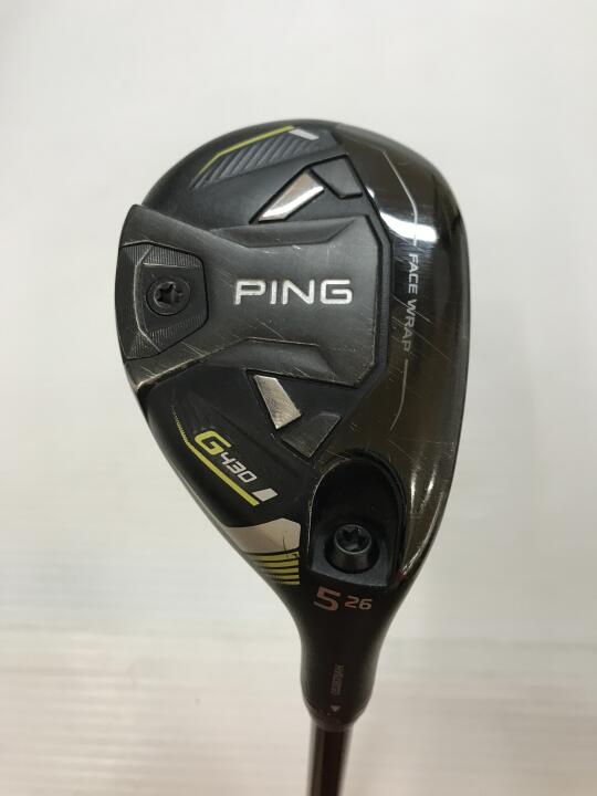【中古】ピン G430 ユーティリティ 26° Rフレックス 39.25インチ ヘッドカバーあり ALTA J CB BLACK Cランク 右利き用 PING ゴルフクラブ ゴルフドゥ ゴルフ用品 GOLF DO 中古ゴルフクラブ