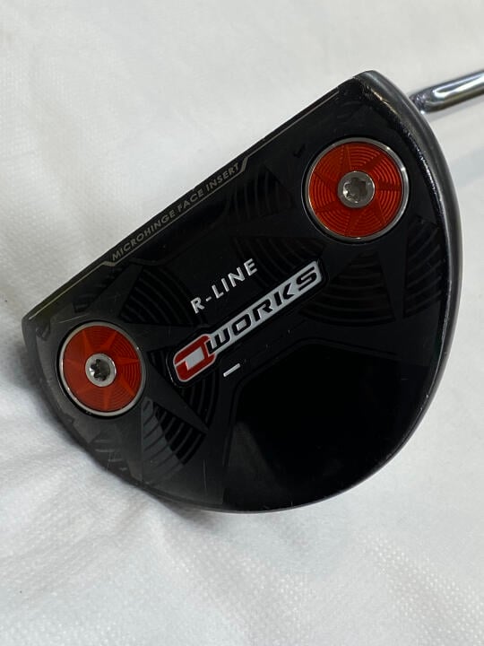 【中古】オデッセイ O-WORKS RED R-LINE パター 34.0インチ ヘッドカバーあり オリジナルスチール Cランク 右利き用 ODYSSEY ゴルフクラブ ゴルフドゥ ゴルフ用品 GOLF DO 中古ゴルフクラブ