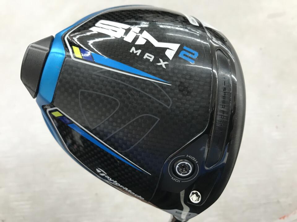 【中古】テーラーメイド SIM2 MAX ドライバー 9.0° Sフレックス 45.75インチ ヘッドカバーあり TENSEI BLUE TM50(SIM2) Cランク 右利き用 Taylormade ゴルフクラブ シム2マックス ゴルフドゥ ゴルフ用品 GOLF