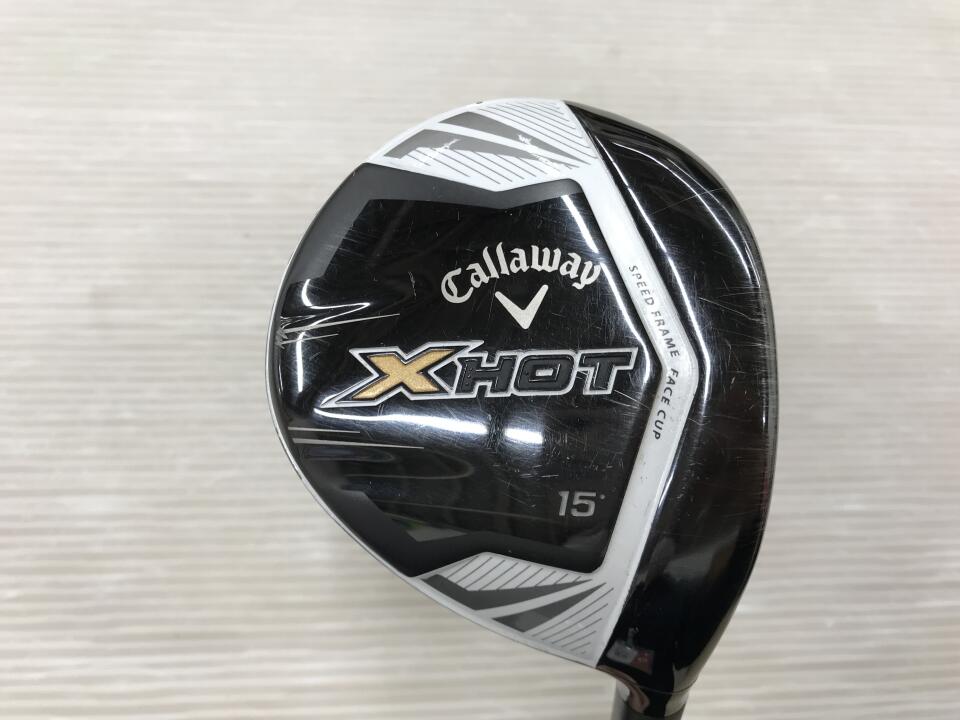 【中古】キャロウェイ X HOT PRO 2013 フェアウェイウッド FW 15° Sフレックス 43.25インチ Speeder 569TR リシャフト品 Cランク 右利き用 Callaway ゴルフクラブ エックスホットプロ2013 ゴルフドゥ ゴル