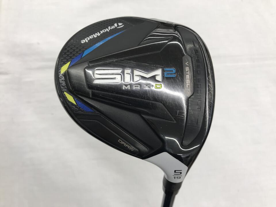 【中古】テーラーメイド SIM2 MAX-D フェアウェイウッド 5W 19° SRフレックス 42.25インチ ヘッドカバーあり TENSEI BLUE TM50(SIM2) Cランク 右利き用 Taylormade ゴルフクラブ シム2マックスD ゴルフドゥ