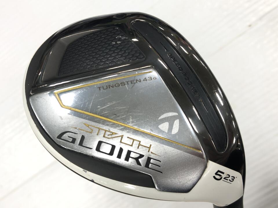 【中古】テーラーメイド STEALTH GLOIRE ユーティリティ 23° Rフレックス 39.5インチ ヘッドカバーあり SPEEDER NX for TM Cランク 右利き用 Taylormade ゴルフクラブ ステルスグローレ ゴルフドゥ ゴルフ
