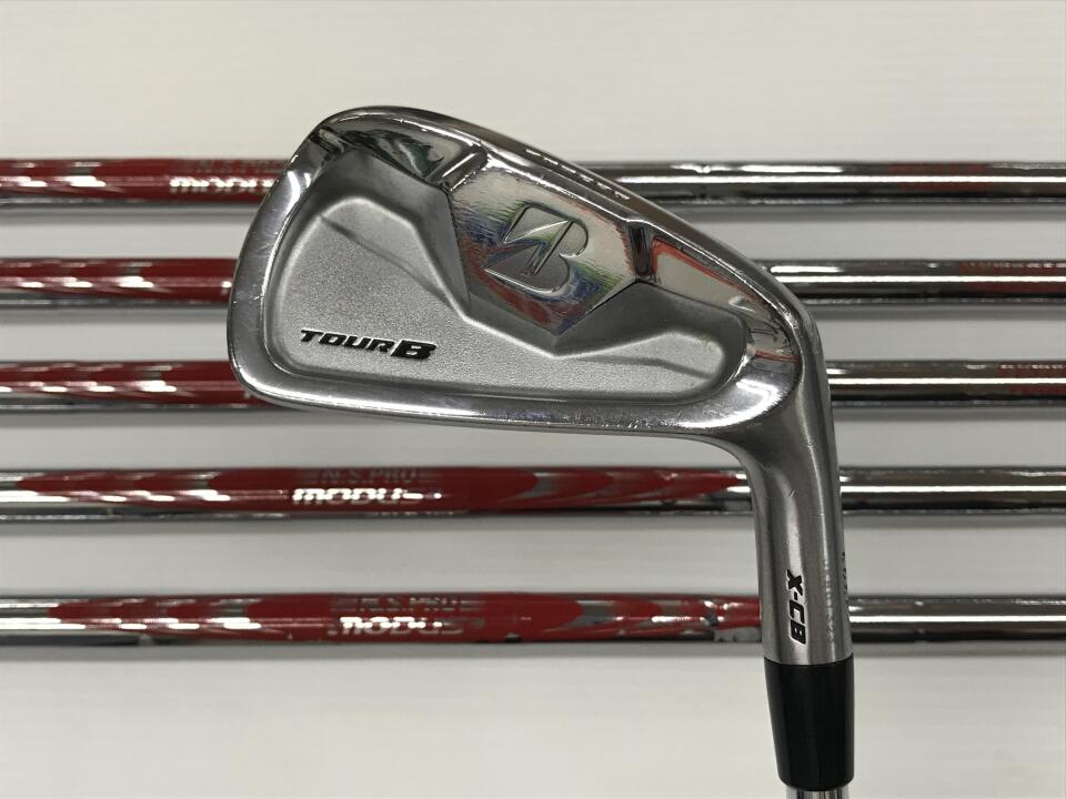 【中古】ブリヂストン TOUR B X-CB アイアンセット Sフレックス 38.0インチ NSプロ MODUS 3 SISTEM 3 TOUR125 リシャフト品 Dランク 右利き用 BRIDGESTONE ゴルフクラブ ゴルフドゥ ゴルフ用品 GOLF DO 中古ゴ