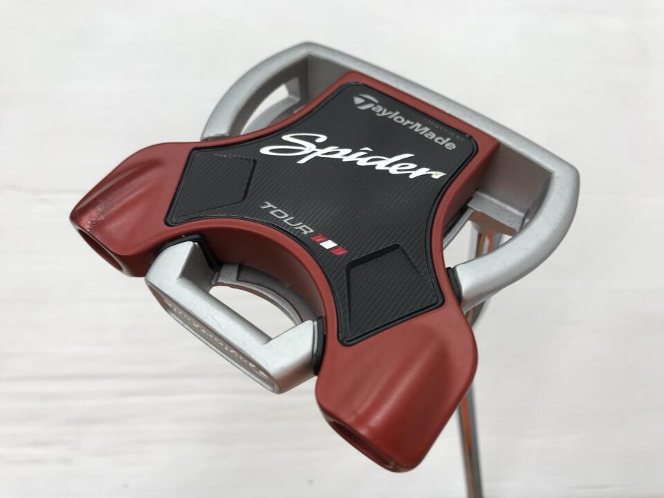 【中古】テーラーメイド Spider TOUR Platinum パター 32.75インチ ヘッドカバーあり オリジナルスチール Cランク 右利き用 Taylormade ゴルフクラブ ゴルフドゥ ゴルフ用品 GOLF DO 中古ゴルフクラブ