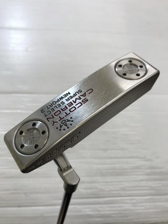 【中古】タイトリスト SC SUPER SELECT NEWPORT 2 パター 34.0インチ ヘッドカバーあり オリジナルスチール Cランク 右利き用 Titleist ゴルフクラブ スコッティキャメロン スーパーセレクト ニューポ
