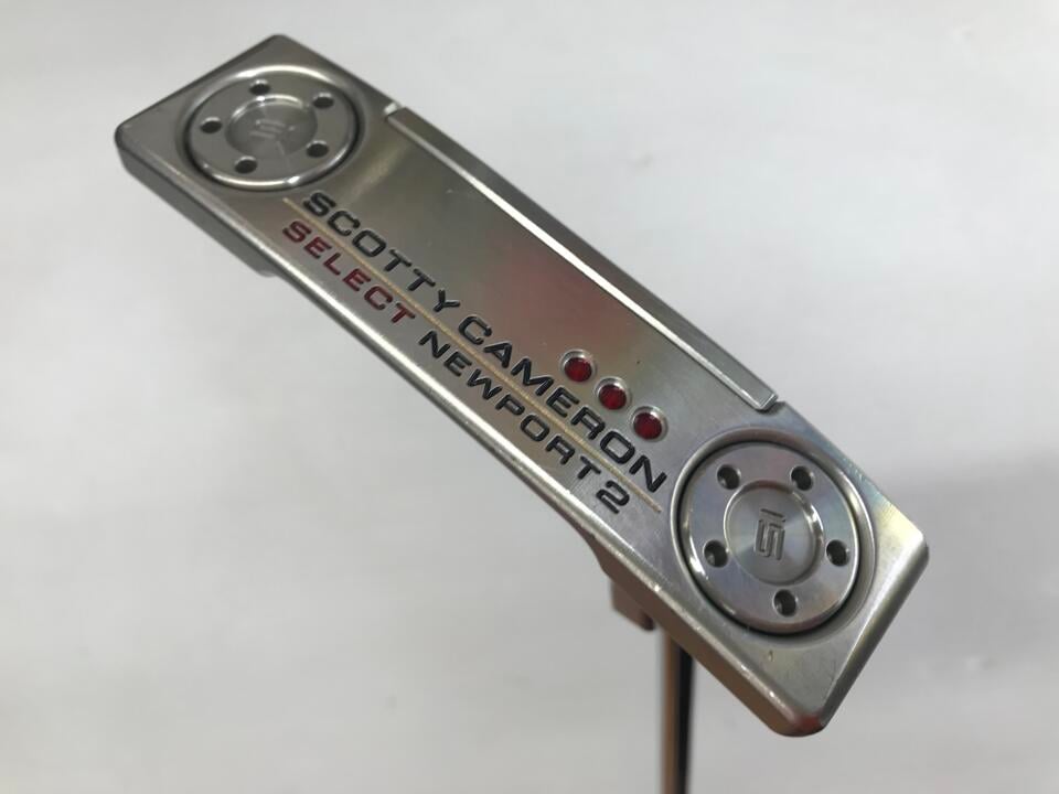 【中古】タイトリスト SC SELECT NEWPORT 2 2018 パター 34.0インチ ヘッドカバーあり オリジナルスチール Cランク 右利き用 Titleist ゴルフクラブ スコッティキャメロン セレクト ニューポート2 ゴル