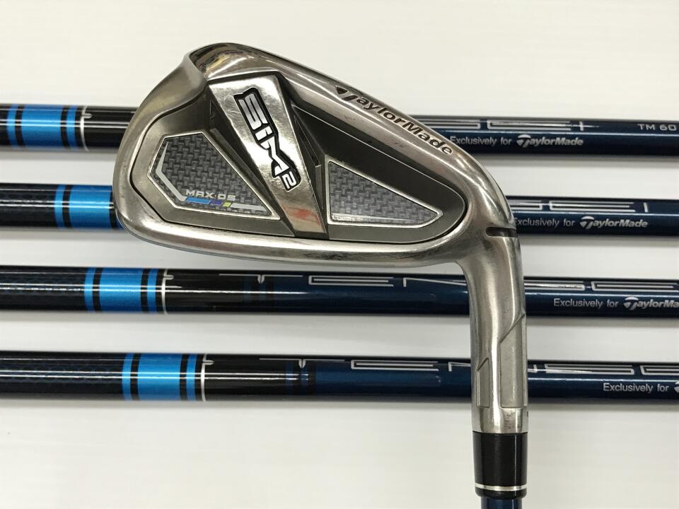 【中古】テーラーメイド SIM2 MAX・OS アイアンセット Rフレックス 37.75インチ TENSEI BLUE TM60(SIM2) Cランク 右利き用 Taylormade ゴルフクラブ シム2マックスOS ゴルフドゥ ゴルフ用品 GOLF DO 中古ゴル